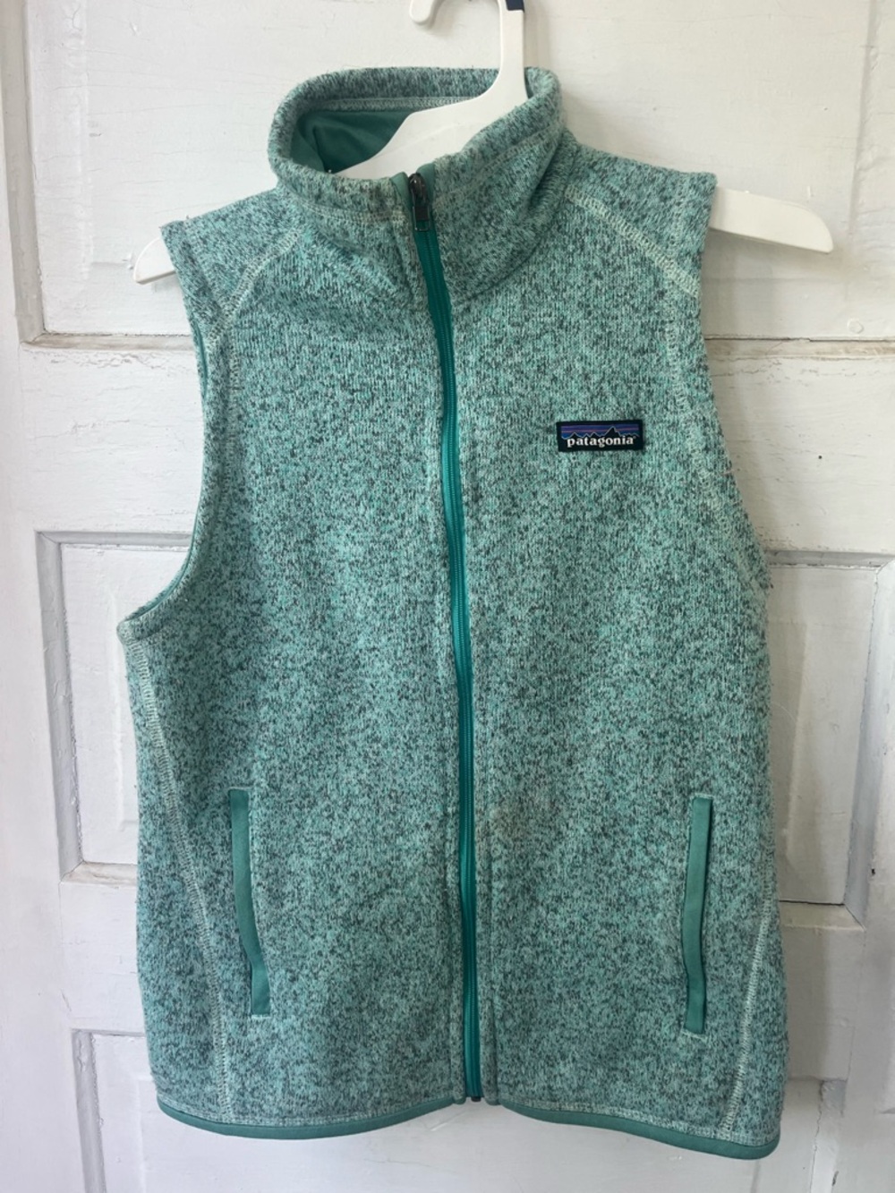 Patagonia Women’s Mint Green Heather Better Sweater Vest - Zip Front